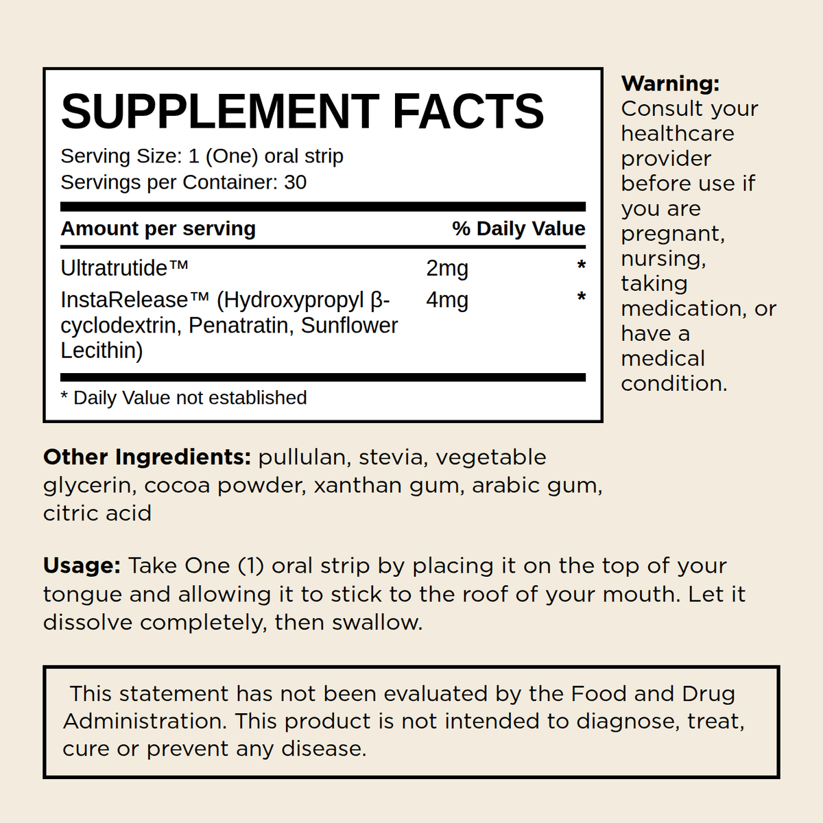ULTRATRUTIDE | Weight Control